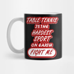 Table Tennis Reaction Women Sports Smiting Team Mug